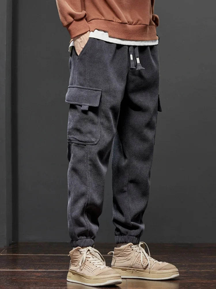 Spring Autumn New Style Elastic Waist Casual Pants for Men