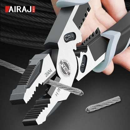 AIRAJ 7/8/9 Inch Wire Pliers Sharp Large Opening Stripping Pliers