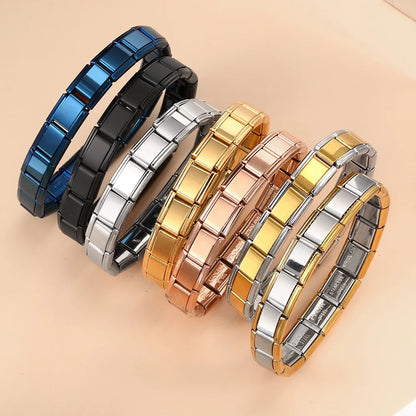 Trendy Square Italy Stainless Steel Bracelets