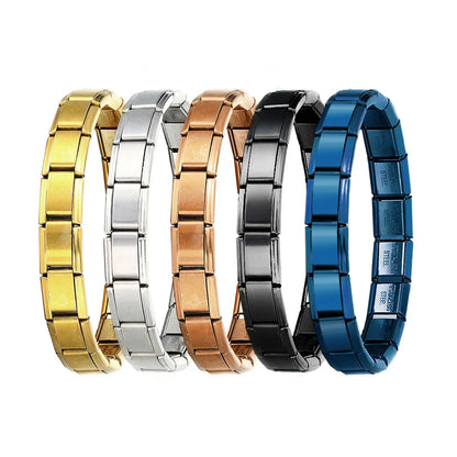 Trendy Square Italy Stainless Steel Bracelets