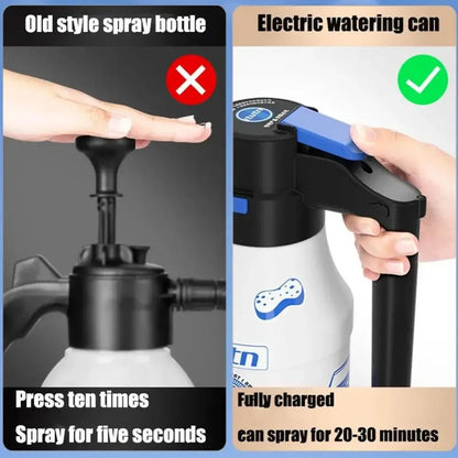 DIY Cartoon Sticker 1.5L Electric Car Wash Foam Spray Bottle