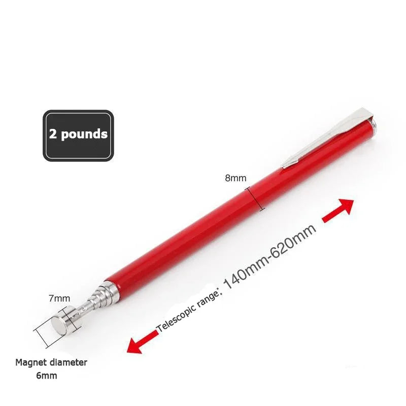 Mini Portable Telescopic Magnetic Pen Handy Tool with Light