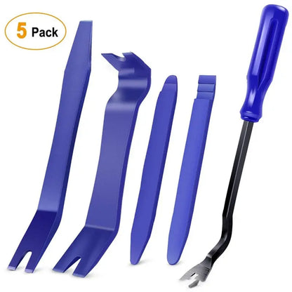 5PCs Car Audio Trim Removal Tool Kit Anti-Scratch Pry Applicable Car Door Panel and Audio Dashboard