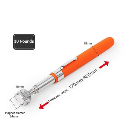 Mini Portable Telescopic Magnetic Pen Handy Tool with Light