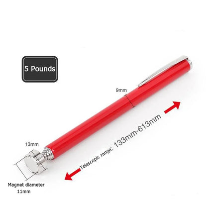 Mini Portable Telescopic Magnetic Pen Handy Tool with Light