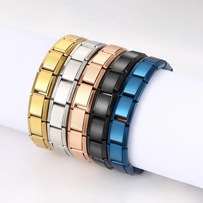 Trendy Square Italy Stainless Steel Bracelets