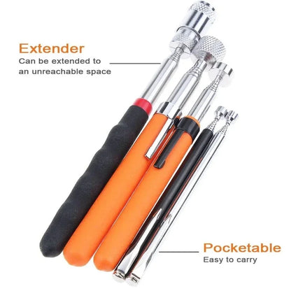 Mini Portable Telescopic Magnetic Pen Handy Tool with Light