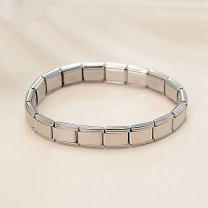 Trendy Square Italy Stainless Steel Bracelets